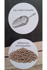 Tischfeuer schwarz D22xH27cm doppelwandig raucharm 2783-01