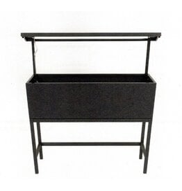 Hochbeet Metall anthrazit mit Dach und Bewässerungssystem 2784-01