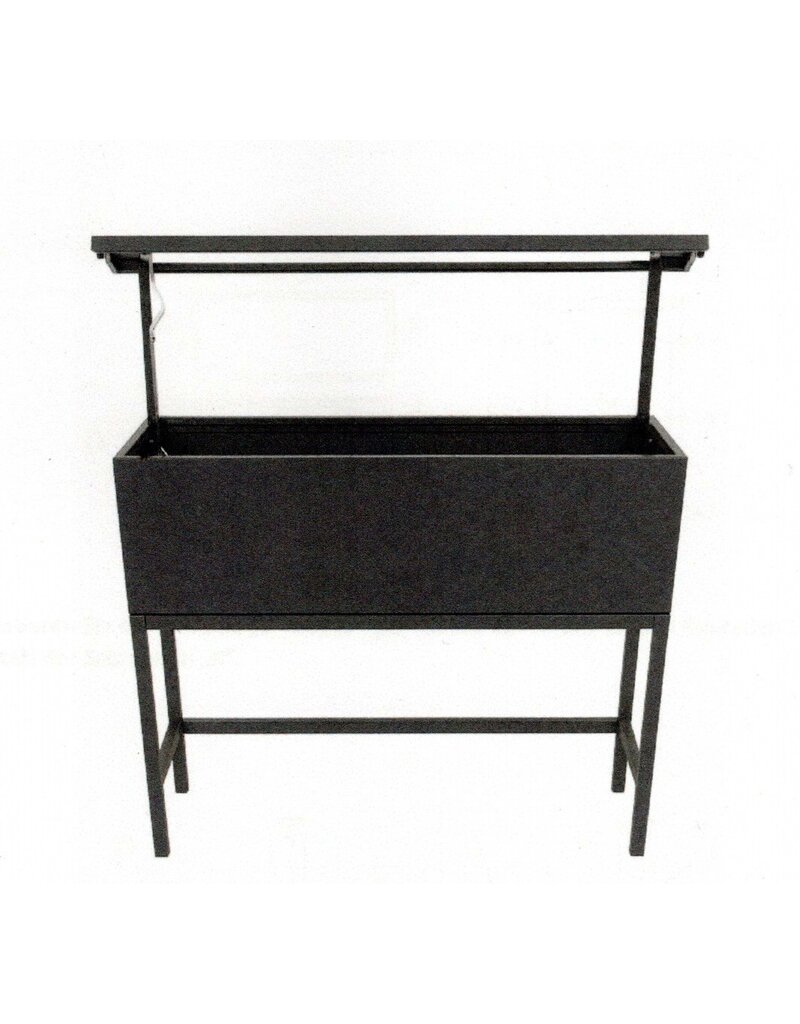 Hochbeet Metall anthrazit mit Dach und Bewässerungssystem 2784-01