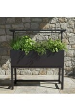 Hochbeet Metall anthrazit mit Dach und Bewässerungssystem 2784-01