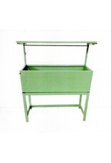 Hochbeet Metall grün mit Dach und Bewässerungssystem 2784-02