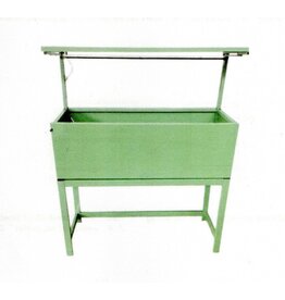 Hochbeet Metall grün mit Dach und Bewässerungssystem 2784-02