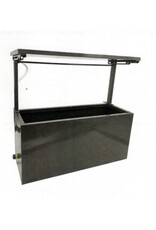 Hochbeet Metall anthrazit für Balkon mit Dach und Bewässerungssystem 2802-01