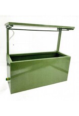 Hochbeet Metall grün für Balkon mit Dach und Bewässerungssystem 2802-02