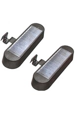 HI 70385 LED Solar Dachrinnenleuchte Dachrinnen Leuchte 2er Set schwarz