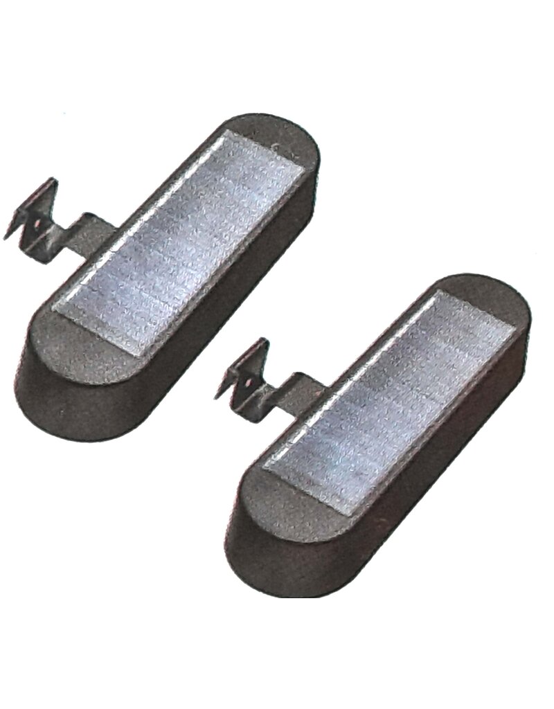 HI 70385 LED Solar Dachrinnenleuchte Dachrinnen Leuchte 2er Set schwarz