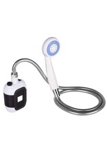 Camping Dusche mit Pumpe Schlauch und Duschkopf aufladbar 60374