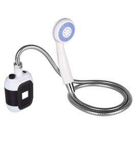 Camping Dusche mit Pumpe Schlauch und Duschkopf aufladbar 60374