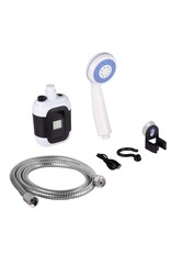 Camping Dusche mit Pumpe Schlauch und Duschkopf aufladbar 60374
