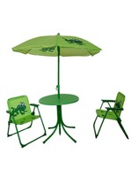 Kinder Sitzgruppe mit 2 Klappstühlen Tisch Sonnenschirm 100cm 2794