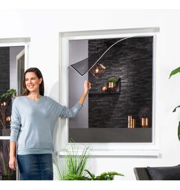 Magnet Insektenschutzfenster 130x150cm anthrazit kürzbar 101470207-VH