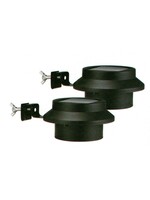 LED Solarleuchten Solarstrahler Solarlampen für Dachrinnen 2er schwarz 70193