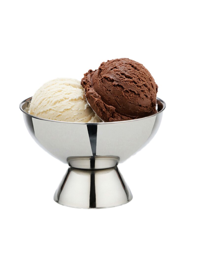 Weis 16018 Edelstahl Eisbecher für 2-3 Kugeln Eis