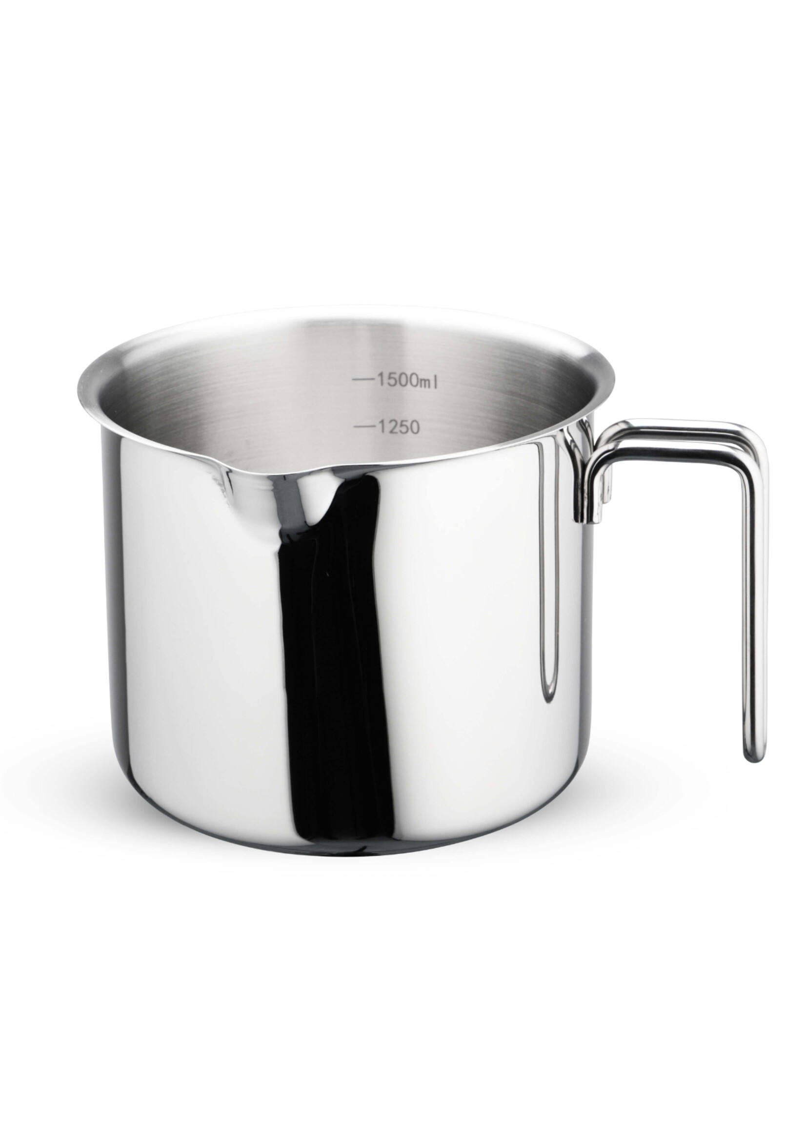 Weis 18456 Edelstahl Milchtopf induktionsgeeignet 1,5L mit Skala
