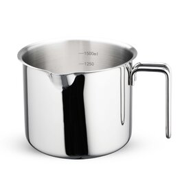 Weis 18456 Edelstahl Milchtopf induktionsgeeignet 1,5L mit Skala