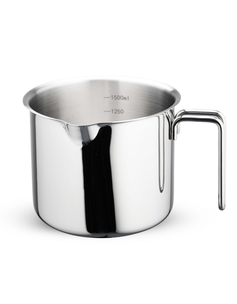 Weis 18456 Edelstahl Milchtopf induktionsgeeignet 1,5L mit Skala