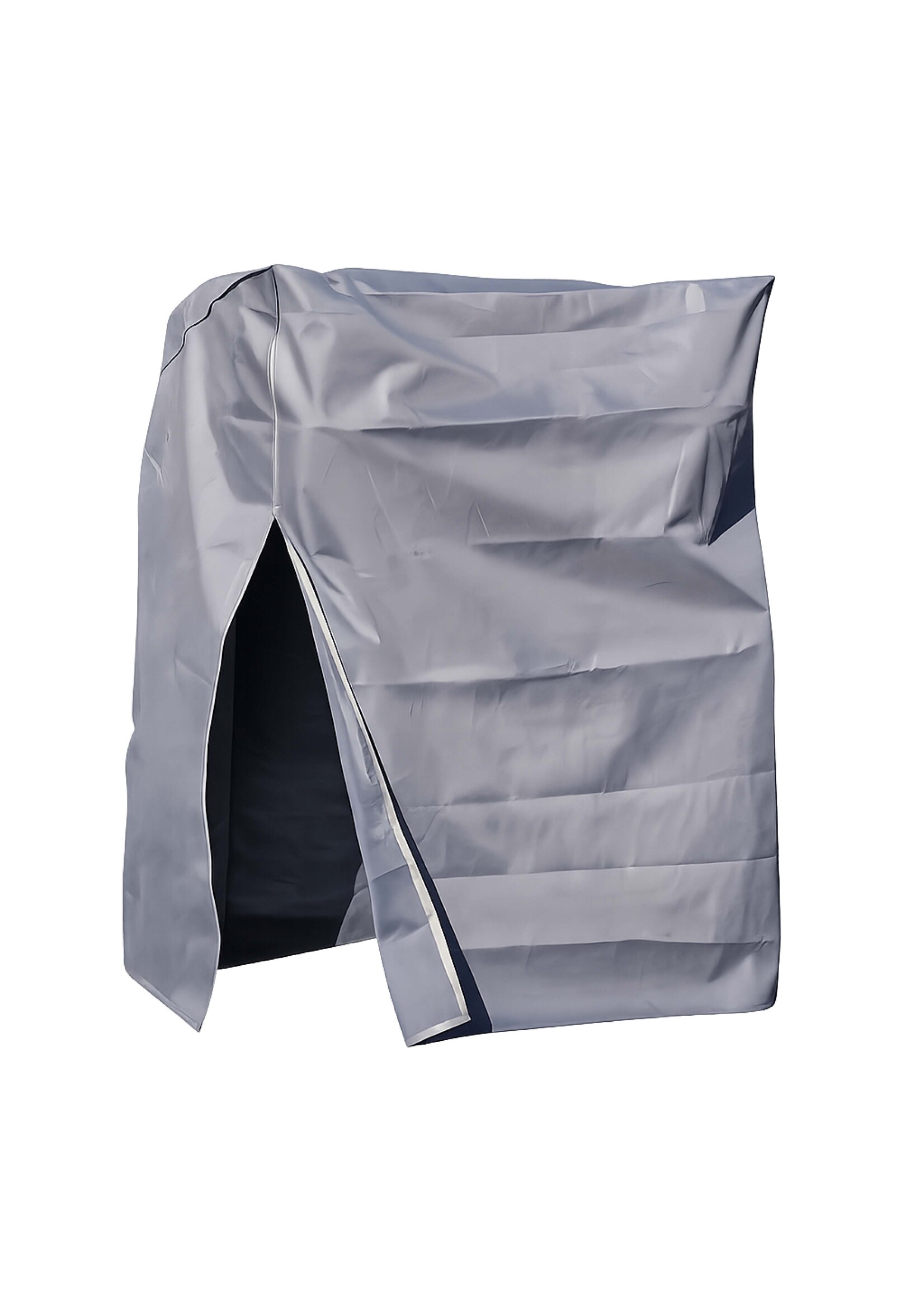 Schutzhülle anthrazit für Strandkorb 170x130x100cm mit Reißverschlüssen und Ösen