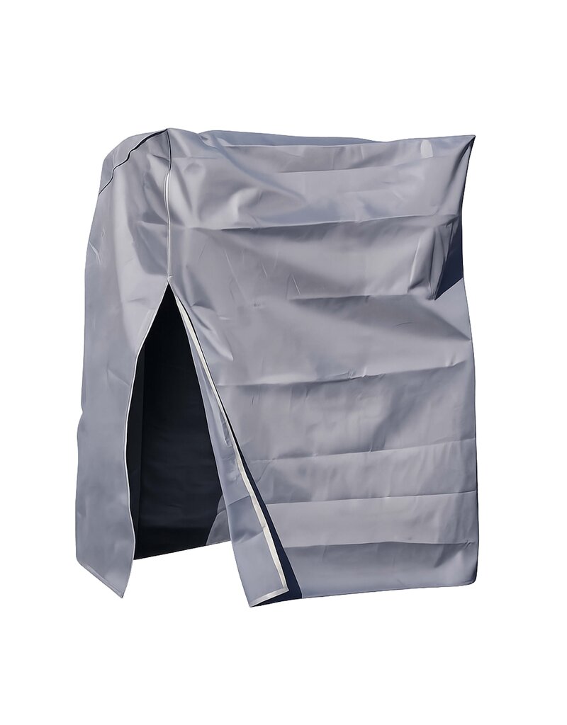Schutzhülle anthrazit für Strandkorb 170x130x100cm mit Reißverschlüssen und Ösen