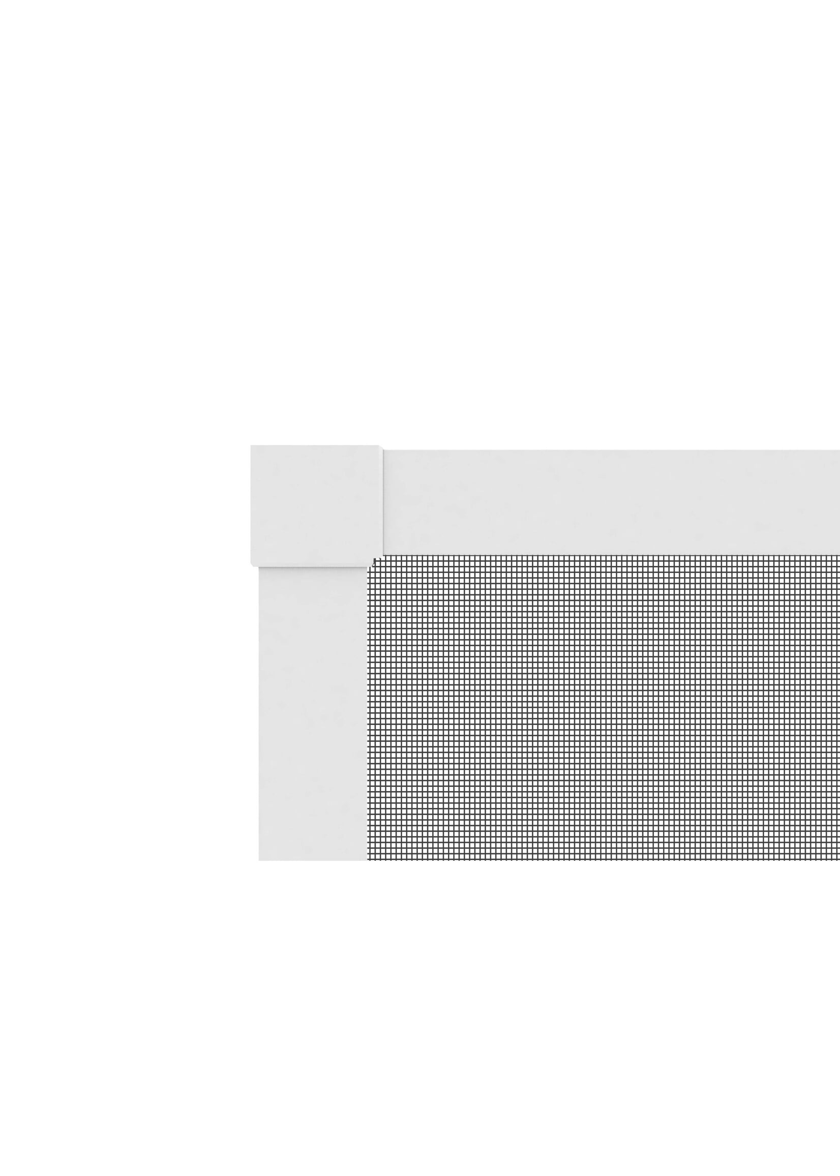 Alu Teleskop Fliegengitter Bausatz PRO 120x140cm weiss 102130101-VH