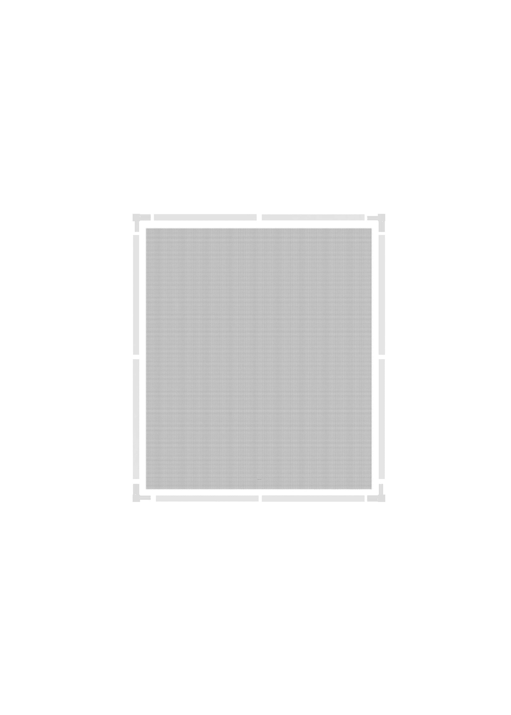 Alu Teleskop Fliegengitter Bausatz PRO 120x140cm weiss 102130101-VH