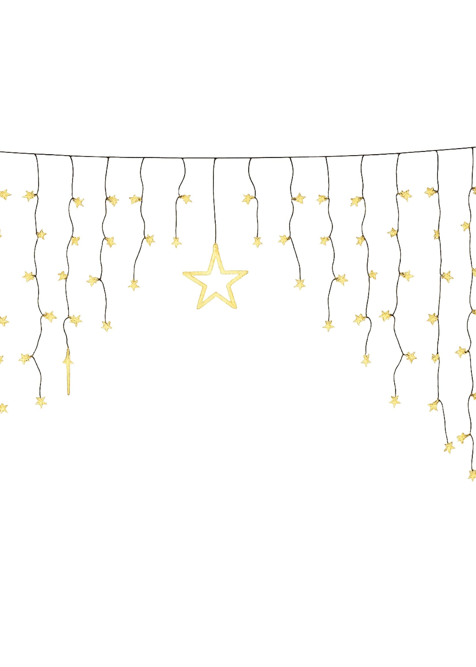 Lichtervorhang mit 70 kleinen Sternen 90Leds 230V 76038