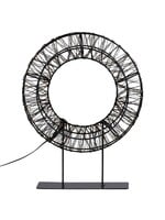 Metall Kranz beleuchtet mit 800 warmweissen  LEDs 28x6x37cm 223V 76949