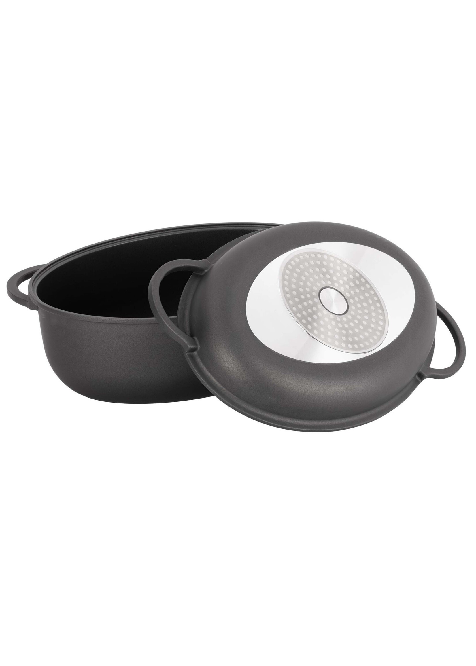 Aluguss Bräter oval mit Antihaft-Beschichtung 24207