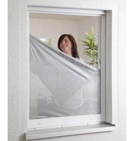 Sonnenschutz Fliegengitter für Fenster 130x150cm anthrazit/silber 100240105-CU