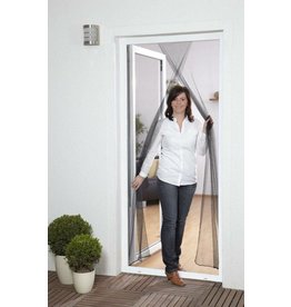 Fliegengitter Türvorhang 2x60x210cm anthrazit mit Klettband 100450105-CU