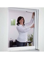 CULEX 100190101-CU Fliegengitter für Fenster 130x150cm weiss Polyester waschbar