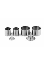 Weis 141564 Weis Backringe Dessertringe rund 6tlg Edelstahl inkl. 2 Drücker