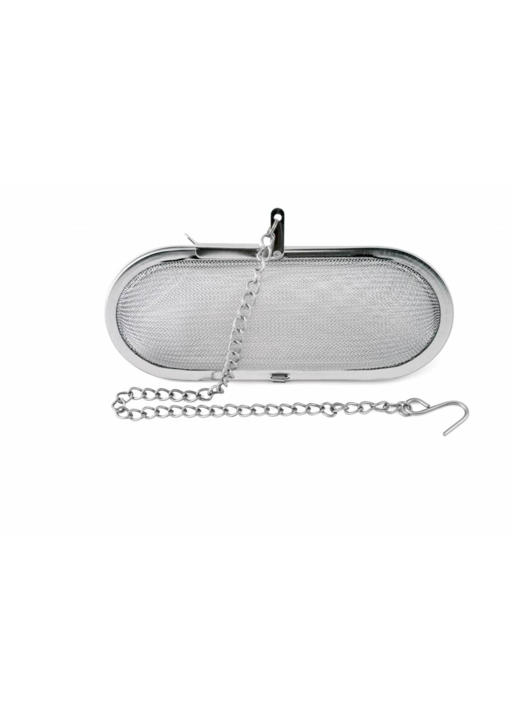 Weis 14408 Gewürzkugel Kräuterkorb 6x12cm oval mit Kette 24cm