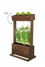 Home & Garden 301970108-HE Hochbeet mit Seilrankhilfen H145cm B50cm aus Holz