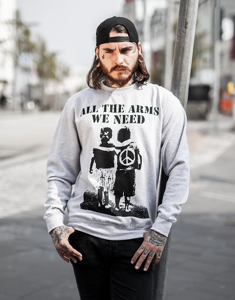 All The Arms We Need - Unisex Sweatshirt grau - Useless Streetwear