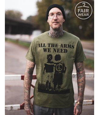 All the arms we need - unisex, Fair T-Shirt oliv