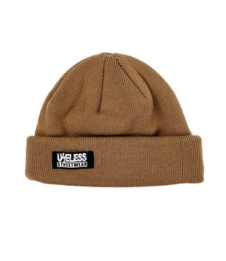 Recycled Mini Fisherman Beanie - Caramel