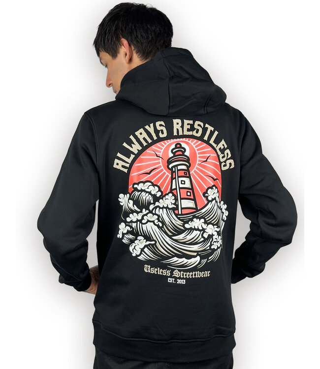 Always Restless,  Heavy Hoodie, unisex schwarz