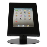 iPad 9.7/10.5 tafelstandaard, zwart voor Air, iPad 2017 en Pro 10,5-inch; Securo voor 9 tot 11 inch tablets; diefstalbestendige behuizing en voet van zwart gecoat staal