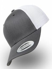 Flexfit by Yupoong Retro Truckers Cap Charcoal White