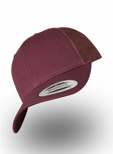 Flexfit by Yupoong Retro Truckers Cap Maroon