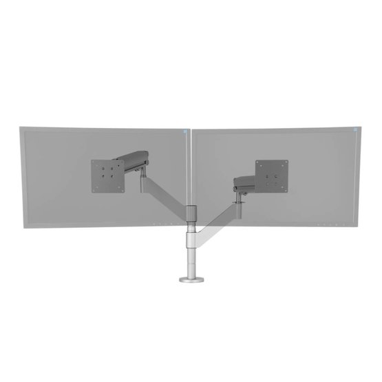 R-Go Caparo 3 Twin Pro monitor arm met gasveer voor 2 monitoren 10-27"