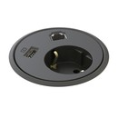 Powerdot Power met Data en USB Charger Ø79 mmzwart Powerdot Power met Data en USB Charger Ø79 mmzwart