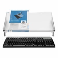 Dataflex Addit ErgoDoc® verstelbare mat acryl documenthouder met hoge voorzijde  - 49.411