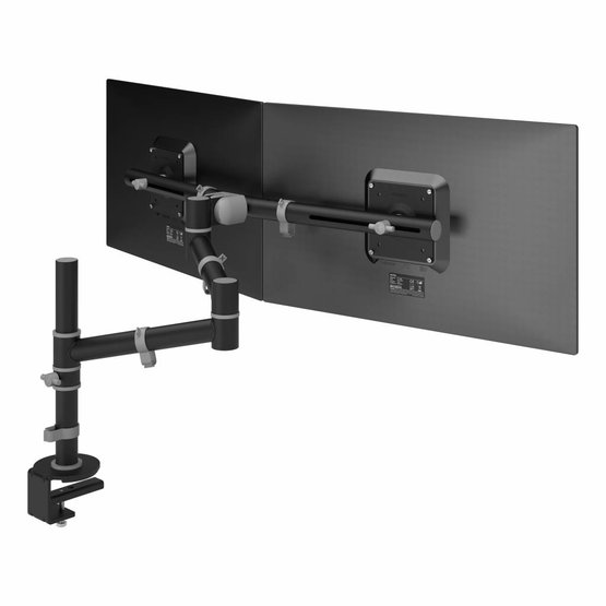 Dataflex Viewgo dubbele monitor arm zwart