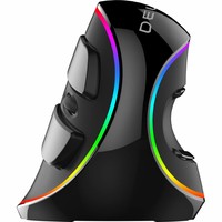 Delux grip mouse Plus RGB bedrade rechtshandige ergonomische muis