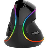 Delux grip mouse Plus RGB bedrade rechtshandige ergonomische muis