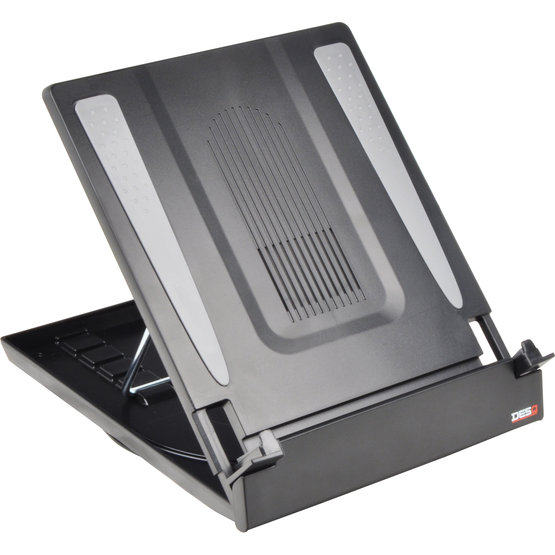 DESQ 1503 Laptopstandaard met documenthouder