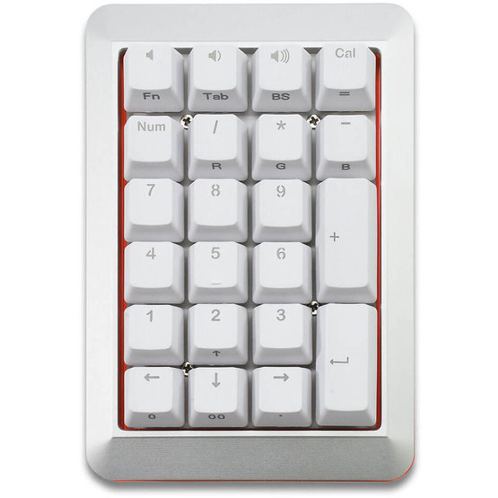 Mistel MD200 RGB zilver/wit (Cherry MX Brown) numeriek toetsenbord