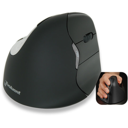 VerticalMouse4 Bluetooth rechtshandige ergonomische muis zwart VerticalMouse4 Bluetooth rechtshandige ergonomische muis zwart