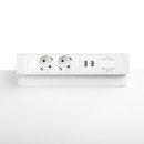 Ergopro Desk Up 2.0 - 2x power, 2x USB charger & 2x keystone wit Ergopro Desk Up 2.0 - 2x power, 2x USB charger & 2x keystone wit